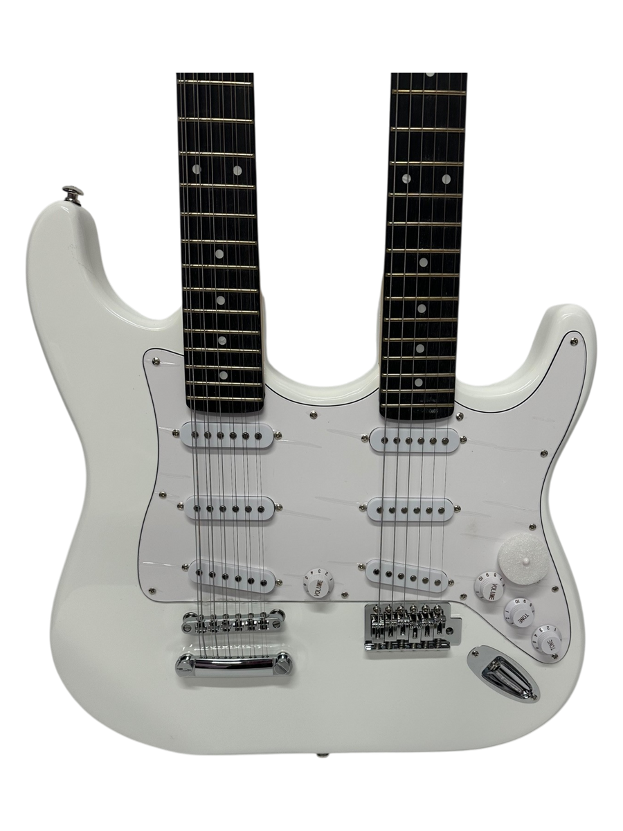 Double Neck Electric Guitar - White – Zenison
