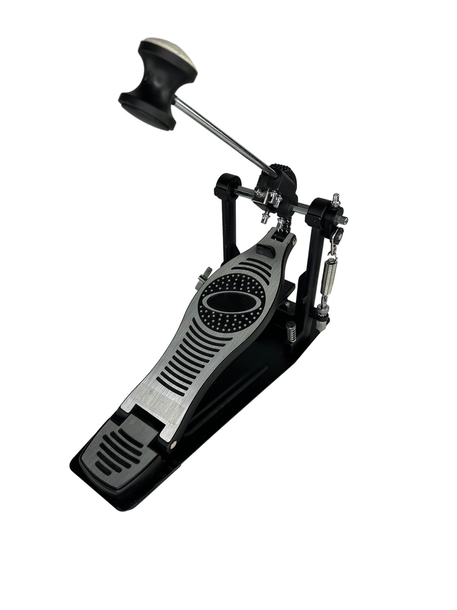 Bass Drum Pedal - Single Chain Drive Kick Pedal, Adjustable Tension & Beater Angle For Electric/Acoustic Drums