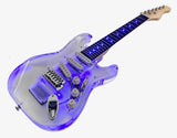 Children's Mini Electric Guitar with LED Lighting - Clear Acrylic