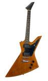 Right Handed Rock Style Electric Guitar - Natural Brown