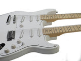Double Neck Electric Guitar - White