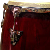 11" Conga Drum and Stand - Red Wine