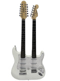 Double Neck Electric Guitar - White