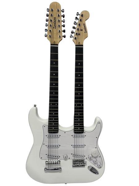 Double Neck Electric Guitar - White – Zenison