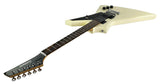 Zenison White Electric 6 String Right Handed Hard Rock Heavy Metal Style