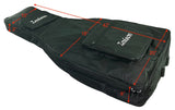 Zenison DOUBLE NECK Electric Guitar PADDED GIG BAG Shoulder Straps 42" Black