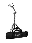 Adjustable Double Braced Bongo Stand and Gig Bag - Chrome