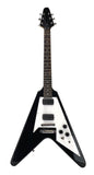 Electric Guitar 6 String Solid Wood Body Bolt on Neck ROCK METAL Style Black