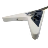 Right Handed V-Style Electric Guitar - Gloss White