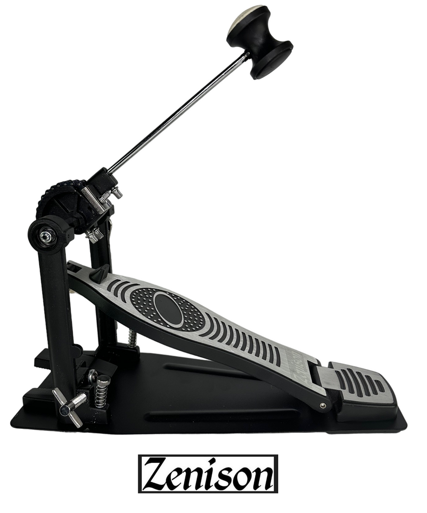 single double bass drum pedal Zenison Single Bass DRUM PEDAL Heavy Duty Double Dual Chain Percussion