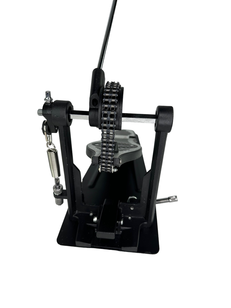 double bass drum pedal one foot Zenison Single Bass DRUM PEDAL Heavy Duty Double Dual Chain Percussion