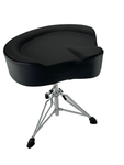 Zension DRUM THRONE MotorCycle-Style Seat Black Double Braced Padded Swivel