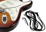 Zenison Strat Guitar Burl Maple Sunburst Tobacco Solid Wood Electric Guitar