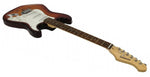 Zenison Strat Guitar Burl Maple Sunburst Tobacco Solid Wood Electric Guitar