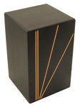 Full Size 19" Cajon Box Drum with Snare - Black