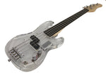 36" Children's LED Electric Bass Guitar - Clear Acrylic