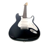 Zenison Electric 6 String Black Guitar Combo Starter Set Solid Wood Body Case