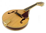 8-String MANDOLIN A-Style NATURAL WOOD Acoustic SANDALWOOD, SPRUCE Gold Hardware