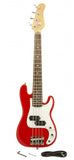 36" Children's Electric Bass Guitar - Red