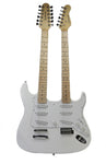 Double Neck Electric Guitar - White