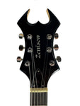 Zenison Heavy Metal Rock Style Electric Guitar Solid Wood Body Maple Black