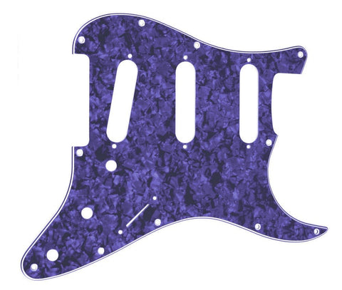Replacement Guitar Pickguard Stratocaster Fit - Purple Pearloid