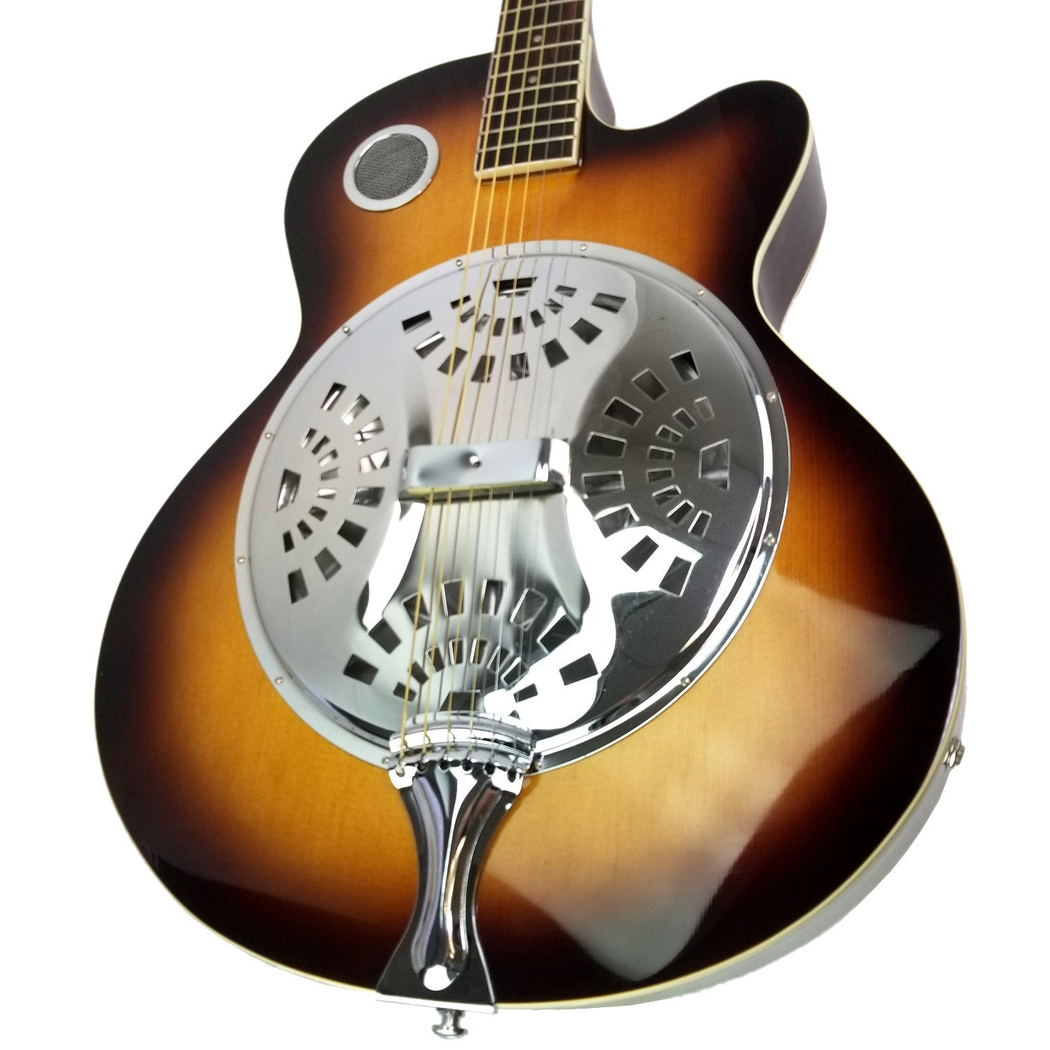 Traditional Electric / Acoustic Resonator Guitar - Sunburst